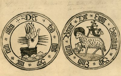 द हैंड ऑफ गॉड एंड अग्नुस देई, 1915। द्वारा अज्ञात