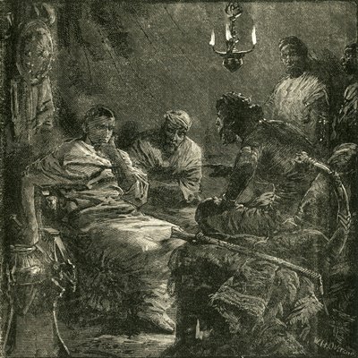 बोचूस और सुल के बीच साक्षात्कार, 1890। द्वारा अज्ञात
