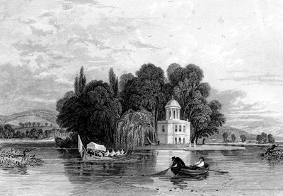 द आइलैंड, हेनले-ऑन-थेम्स, ऑक्सफ़ोर्डशायर, 1830 द्वारा अज्ञात