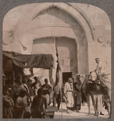 Jaffa गेट बंद, सुइयों की आँख दिखा रहा है, यरूशलेम, c1900 द्वारा अज्ञात