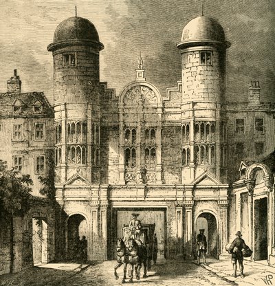द किंग स्ट्रीट गेटवे, व्हाइटहॉल, 1881। द्वारा अज्ञात