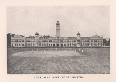 कुआलालंपुर क्रिकेट ग्राउंड, मलाया, 1912। द्वारा अज्ञात