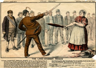 द लैंड-ग्रैबर परेड, 1889 द्वारा अज्ञात
