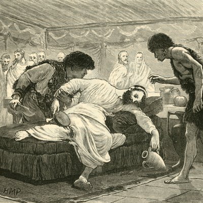 द लास्ट बैंक्वेट ऑफ सेर्टोरियस, 1890। द्वारा अज्ञात