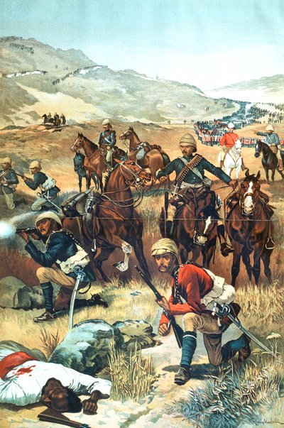 द लास्ट शॉट इन द सूडान, 1885 द्वारा अज्ञात