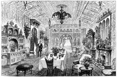1887 में वेस्ट मिडलैंड्स के टाउन हॉल, बर्मिंघम में लंच रूम द्वारा अज्ञात