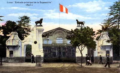 प्रदर्शनी के मुख्य प्रवेश, लीमा, पेरू, c1900s द्वारा अज्ञात