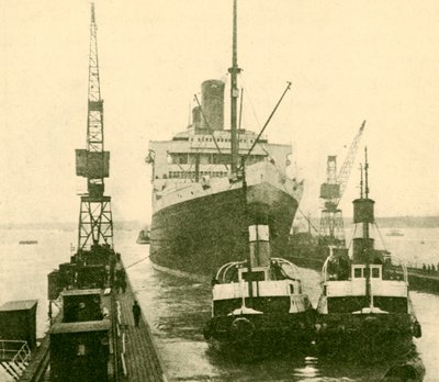 द मैग्नेटिक एंटरिंग ड्राई डॉक टग्स द्वारा शासित, c1930। द्वारा अज्ञात