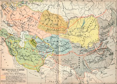 12 वीं -15 वीं शताब्दी से मंगोलियाई साम्राज्य, c1903, 1904 द्वारा अज्ञात