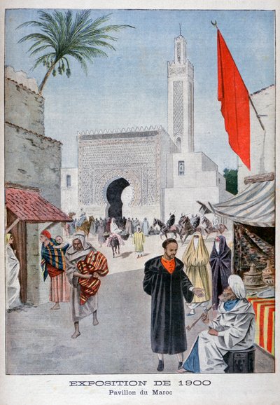 1900, पेरिस, 1900 की यूनिवर्सल प्रदर्शनी में मोरक्कन मंडप द्वारा अज्ञात