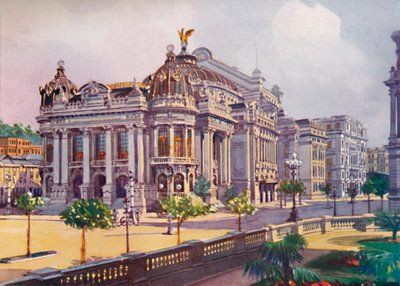 म्यूनिसिपल थिएटर, एवेनिडा रियो ब्रैंको, 1914 द्वारा अज्ञात