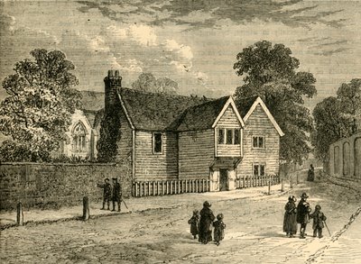 द ओल्ड रेक्ट्री, स्टोक न्यूटन, 1858 में, c1876। द्वारा अज्ञात