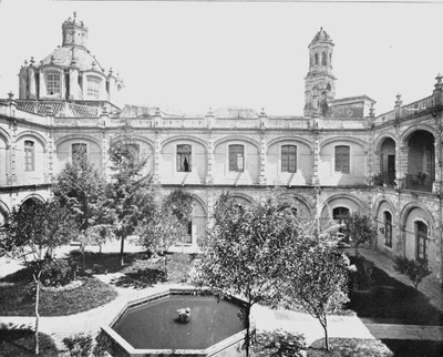 ओल्ड सैन हिपोलिटो कॉन्वेंट, मेक्सिको सिटी, मैक्सिको, c1900। द्वारा अज्ञात