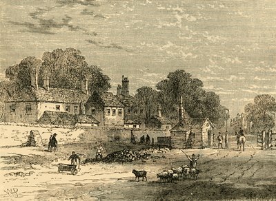 द ओल्ड टर्नपाइक, केंसिंग्टन, 1820 में, c1876। द्वारा अज्ञात
