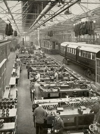 अंडरग्राउंड रोलिंग स्टॉक का ओवरहाल, लंदन यात्री परिवहन, 1935-36 के स्वामित्व में था। द्वारा अज्ञात