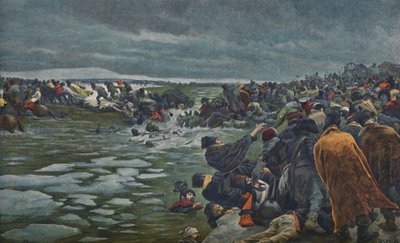 द पैसेज ऑफ द बेरेसीना, नवंबर 1812, 1896। द्वारा अज्ञात