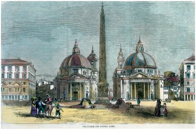 पियाज़ा डेल पोपोलो, रोम, इटली, c1880 द्वारा अज्ञात