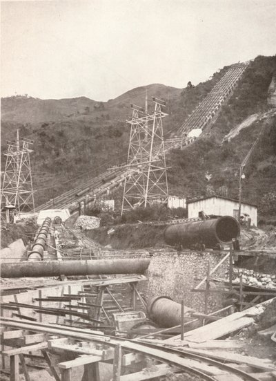 द पाइप्स एट रिबेरो दास लासेज: रियो लाइट एंड पावर वर्क्स, 1914 द्वारा अज्ञात