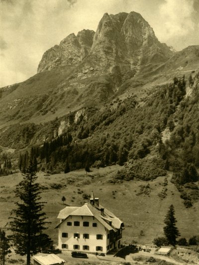 कार्निक आल्प्स पर्वत श्रृंखला, ऑस्ट्रिया में प्लॉकन दर्रा, c1935। द्वारा अज्ञात
