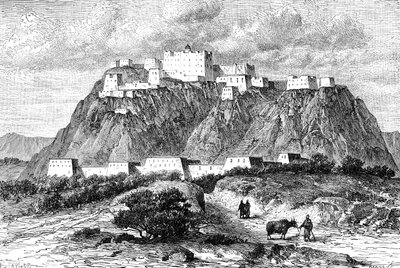 17 वीं शताब्दी में तिब्बत के ल्हासा में पोटला महल, c1890 द्वारा अज्ञात