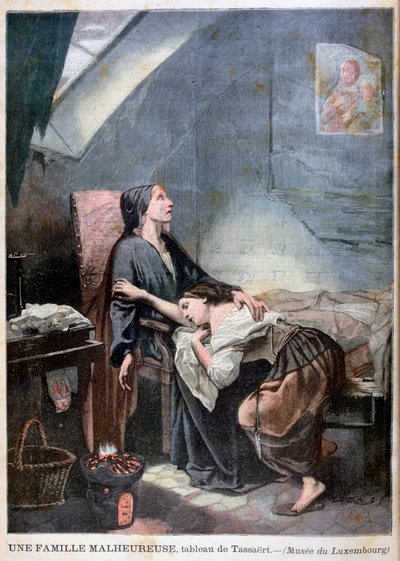 द गरीबी-स्ट्रिकेन फैमिली, या द सुसाइड, 1849, 1897 द्वारा अज्ञात