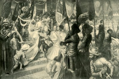 1901 में कलकत्ता में द प्रिंस ऑफ वेल्स द ऑर्डर ऑफ द स्टार ऑफ इंडिया। द्वारा अज्ञात