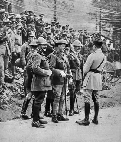 1917 के इतालवी मोर्चे पर प्रिंस ऑफ वेल्स द्वारा अज्ञात