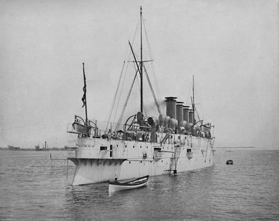 संरक्षित क्रूजर कोलंबिया।, c1897। द्वारा अज्ञात