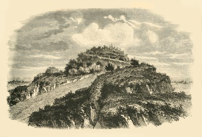 चोलुला का पिरामिड, 1890। द्वारा अज्ञात