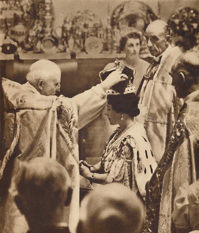 महारानी को ताज पहनाया जाता है, 12 मई 1937 द्वारा अज्ञात