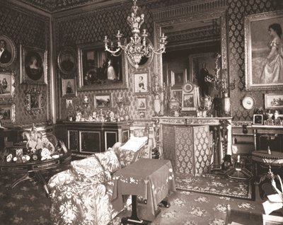 क्वींस सिटिंग रूम, विंडसर कैसल, बर्कशायर, 1894। द्वारा अज्ञात