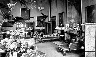 लंदन के स्पीकर्स हाउस, वेस्टमिंस्टर के पैलेस में लाल ड्राइंग रूम, c1905 द्वारा अज्ञात