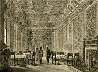 1881 में हाउस ऑफ लॉर्ड्स का रिफ्रेशमेंट-रूम। द्वारा अज्ञात