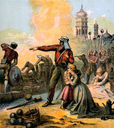 लखनऊ की राहत, 1857 c1850s द्वारा अज्ञात