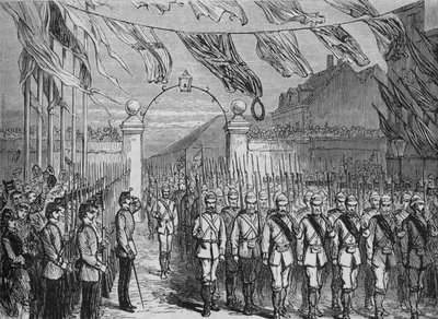 Ashantee से सैनिकों की वापसी, c1880 द्वारा अज्ञात