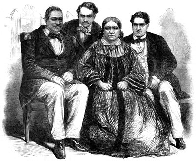 शाही परिवार ताहिती, 1864 द्वारा अज्ञात