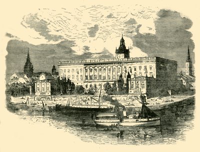 रॉयल पैलेस, स्टॉकहोम, 1890। द्वारा अज्ञात