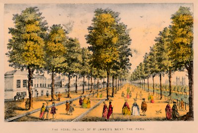 द रॉयल पैलेस ऑफ़ सेंट जेम्ज़ नेक्स्ट द पार्क, c1870 द्वारा अज्ञात