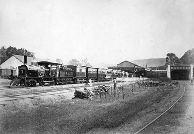 रॉयल ट्रेन, कैंडी स्टेशन, श्रीलंका, c1910s को छोड़कर द्वारा अज्ञात