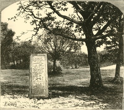 न्यू फ़ॉरेस्ट में रूफस स्टोन, 1890। द्वारा अज्ञात
