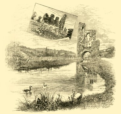 1898 में मेलिफ़ॉन्ट अभय के खंडहर। द्वारा अज्ञात
