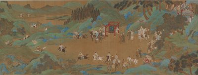 शांगलिन पार्क: इंपीरियल हंट, मिंग या किंग राजवंश, 17वीं शताब्दी। द्वारा अज्ञात