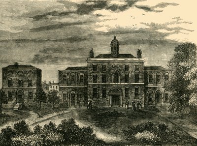 द स्मॉल-पॉक्स हॉस्पिटल, किंग्स क्रॉस, 1800 में, c1876। द्वारा अज्ञात
