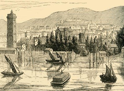 टेम्स का दक्षिण पक्ष, एडेल्फी टेरेस से लिया गया, 1770, c1878। द्वारा अज्ञात