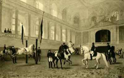 स्पैनिश राइडिंग स्कूल, वियना, ऑस्ट्रिया, c1935। द्वारा अज्ञात