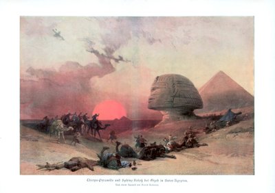 गीज़ा, मिस्र में स्फिंक्स, 1840, 1900 द्वारा अज्ञात