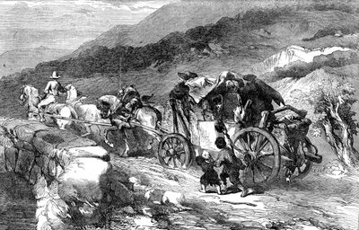 द स्टेज-कोच ऑफ़ द लास्ट सेंचुरी, 1855 द्वारा अज्ञात