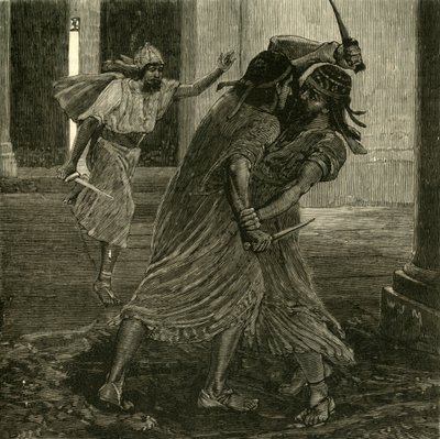 गोमेट्स और गोबरीस के बीच संघर्ष, 1890। द्वारा अज्ञात