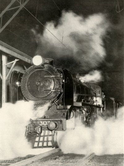 शाम 6 बजे, 1935-36 में स्पेंसर स्ट्रीट स्टेशन, मेलबर्न से निकलते हुए सिडनी लिमिटेड। द्वारा अज्ञात