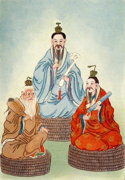 'द ताओइस्ट ट्रायड', 1922। द्वारा अज्ञात